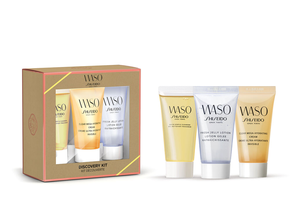 Shiseido Waso Waso Starter Kit Waso builds the skin's resistance to stressors, targets oiliness, and visible pores. waso starter kit