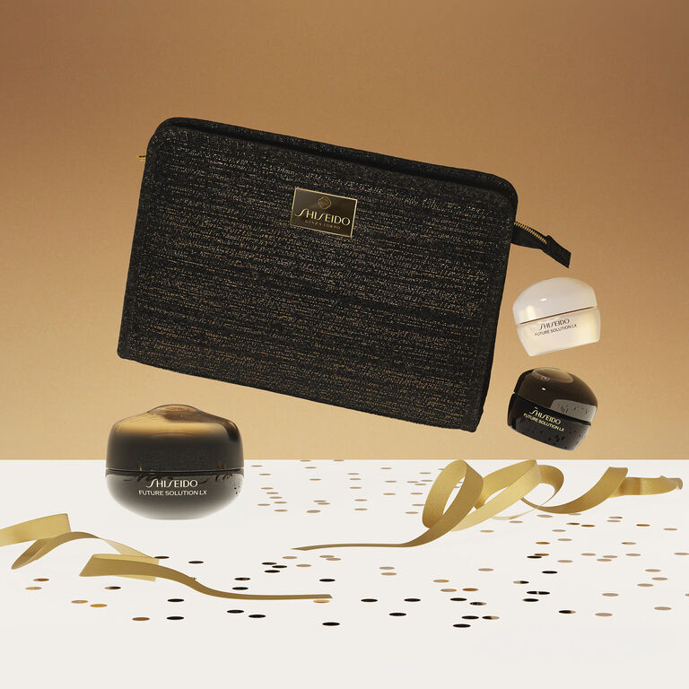 Future Solution LX Eye Cream Holiday Pouch Set, 