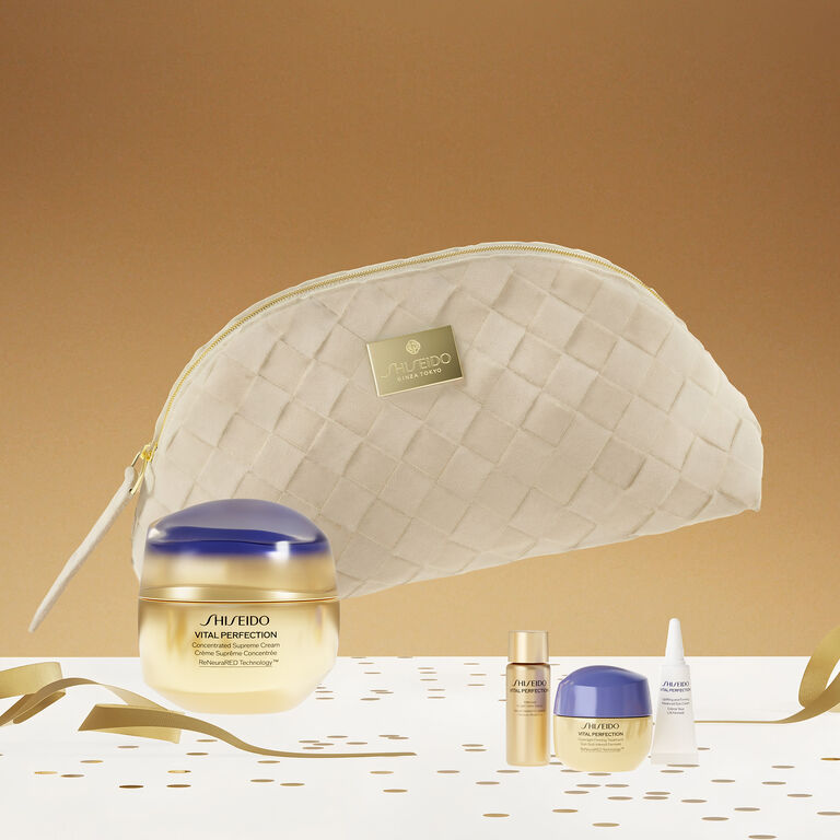 VITAL PERFECTION SUPREME CREAM HOLIDAY POUCH SET, 