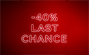 -40% OFF LAST CHANCE