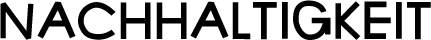NACHHALTIGKEIT